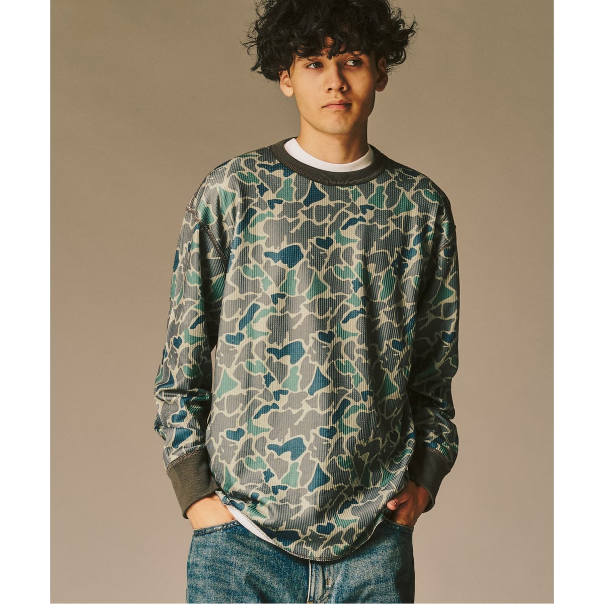 417 エディフィス（417 EDIFICE）/SLAPS サーマルクルーネック SLAPS サーマルクルーネック | 417 エディフィス(417 EDIFICE