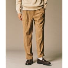 P  コーデュロイ2タックパンツ