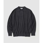 cabaret poval / キャバレーポバール MELANGE SKIPPER KNIT ポロシ 