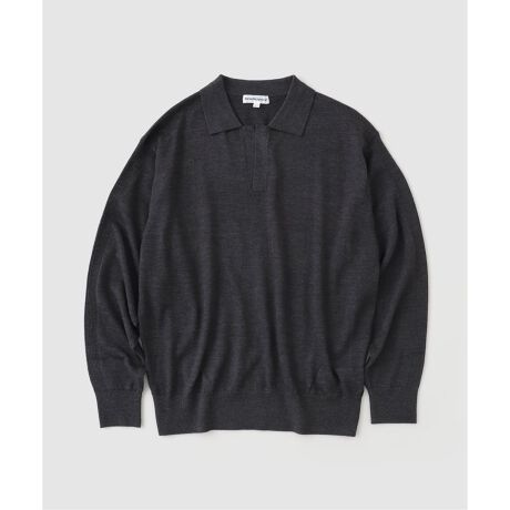 cabaret poval / キャバレーポバール MELANGE SKIPPER KNIT ポロシ 