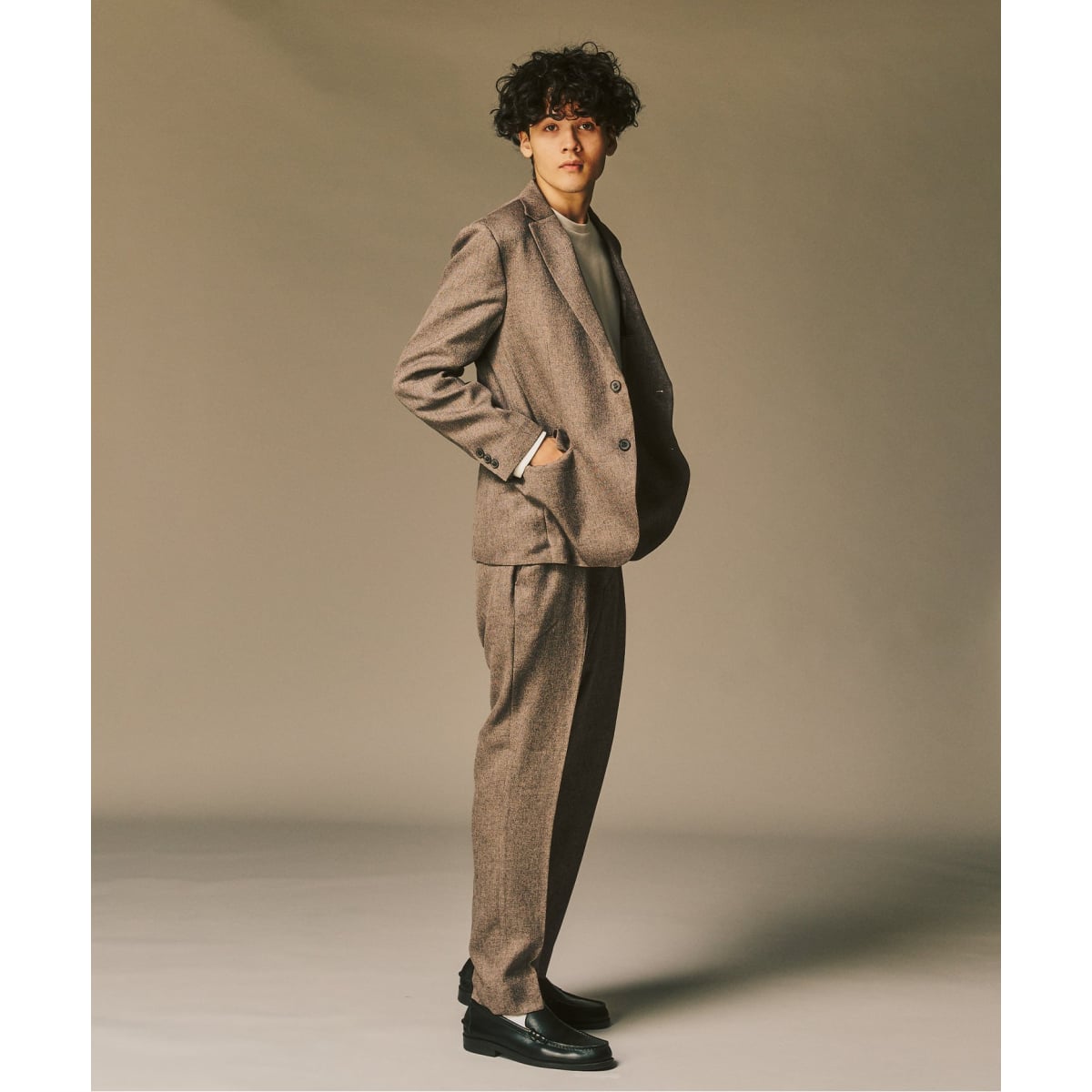 EDIFICE エディフィス セットアップ ジャケット Sパンツ S ベージュ EDIFICE エディフィス セットアップ ジャケット Sパンツ S