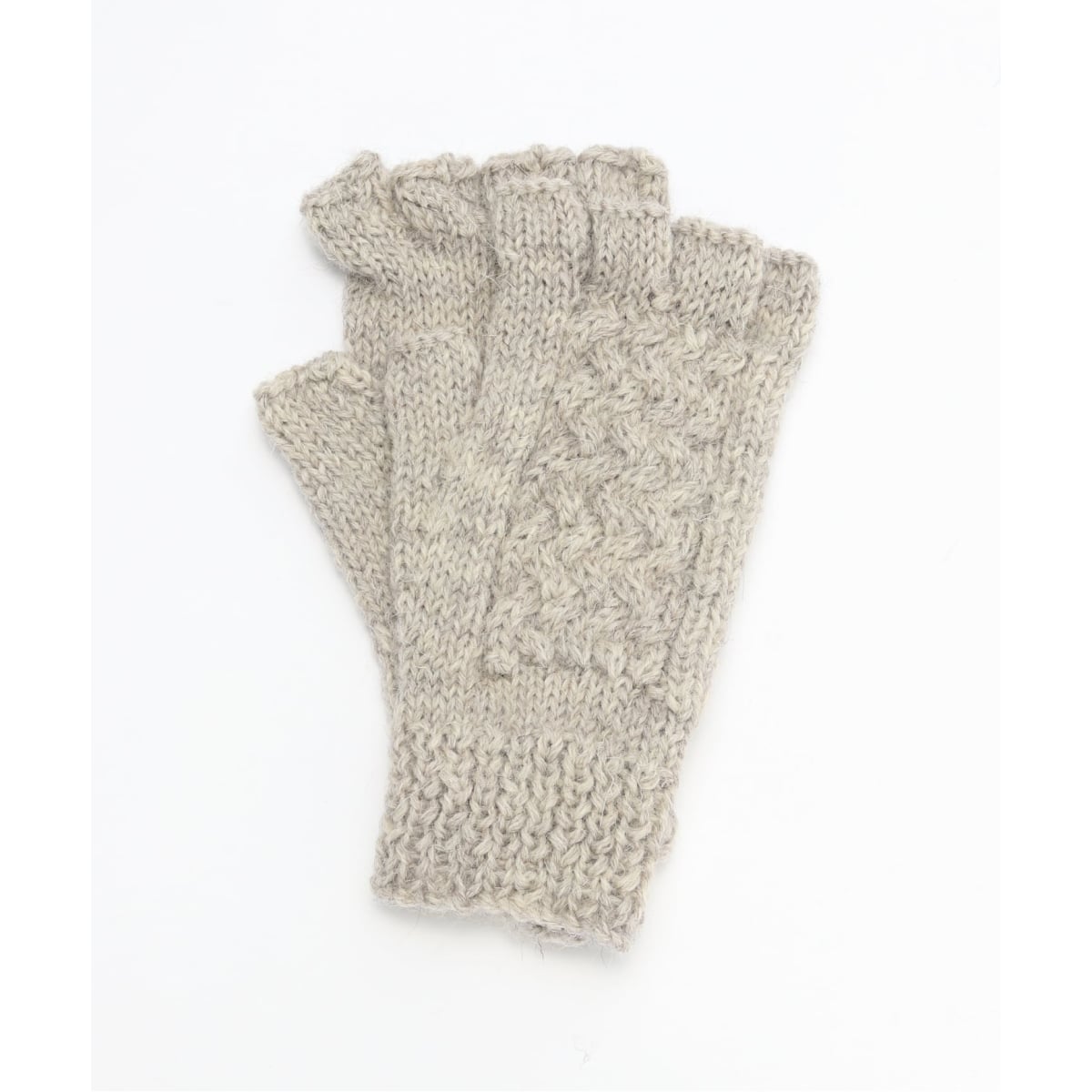 【BLACK SHEEP / ブラックシープ】 HandKnit Cable Glove
