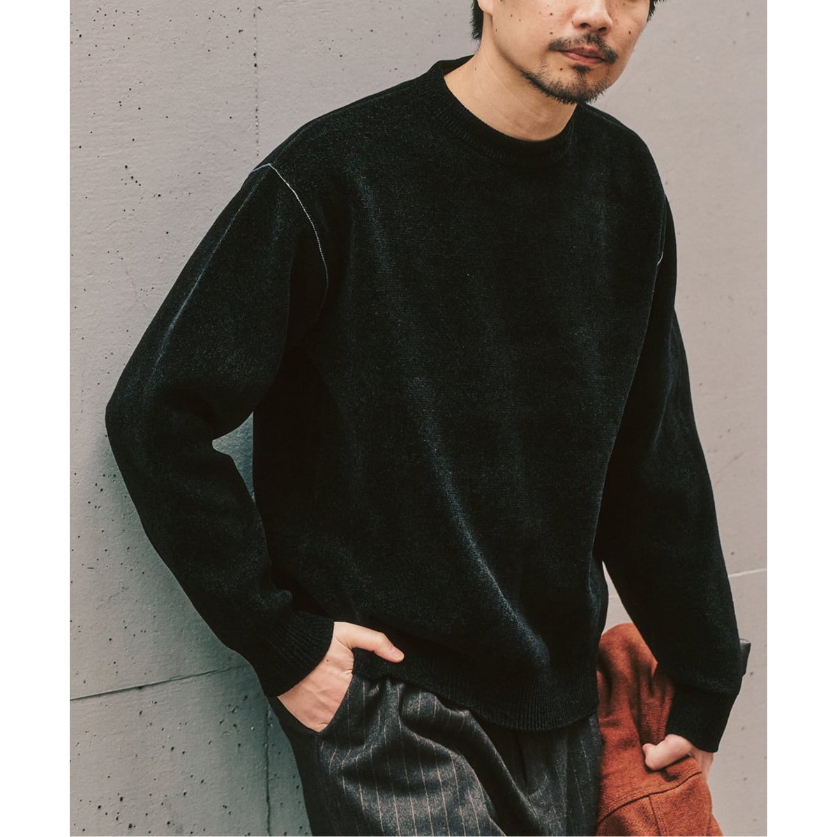 追加 モールニット カラーリブ プルオーバー | 417 エディフィス(417