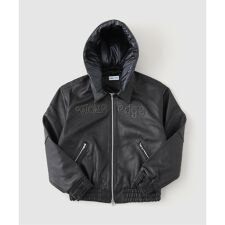 WOKE EDGE / ウォークエッジ LEATHER TECH BOMBER JACKET