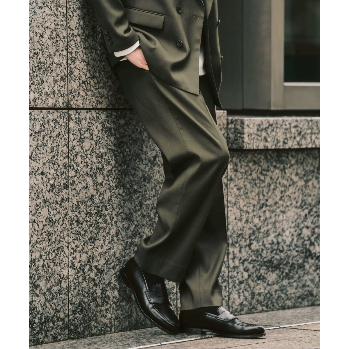 ウーリッシュ ワイドパンツ キャメル(セットアップ可能) | m.f.