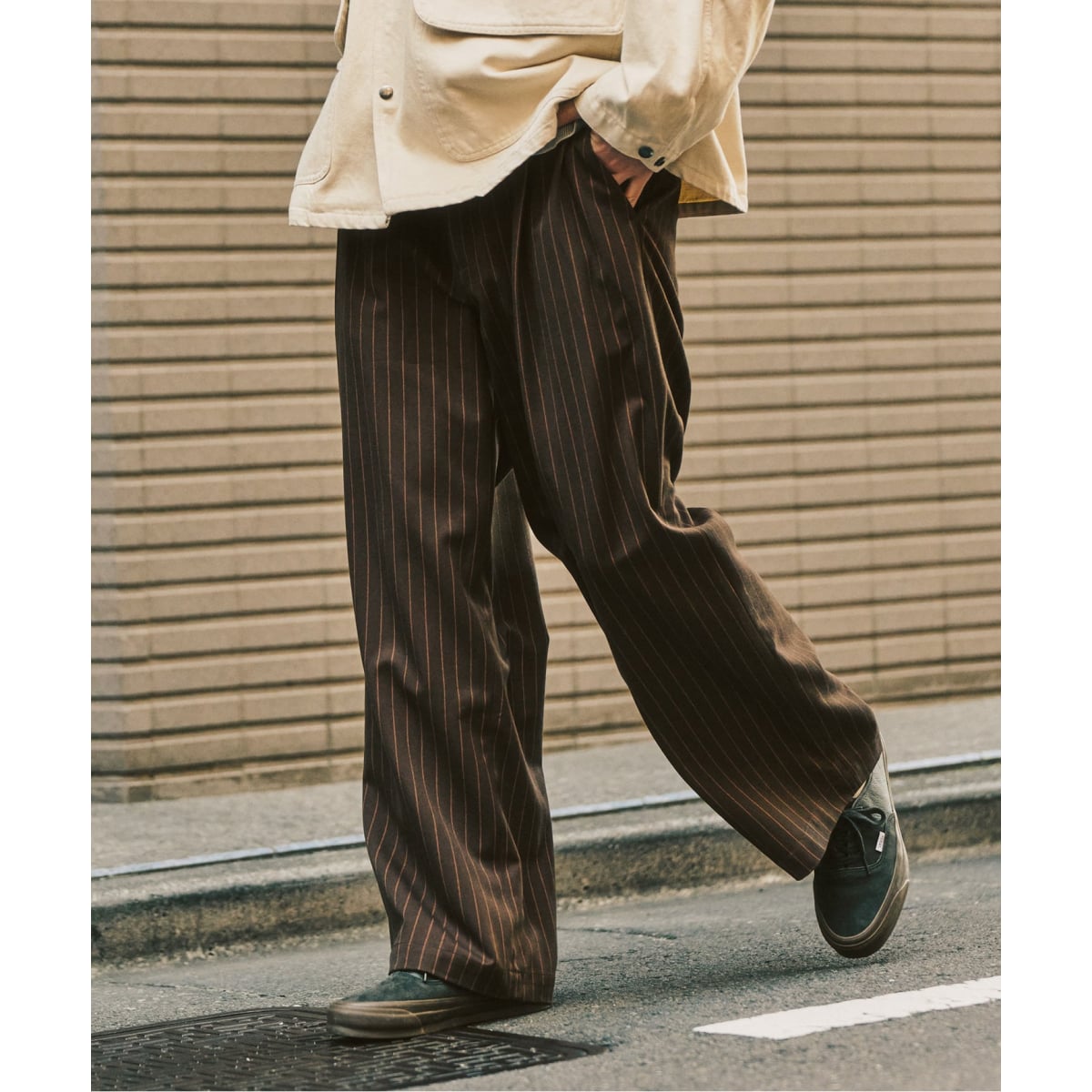 ヨーロピアンフラックス ガーメントダイ スクエアイージーパンツ