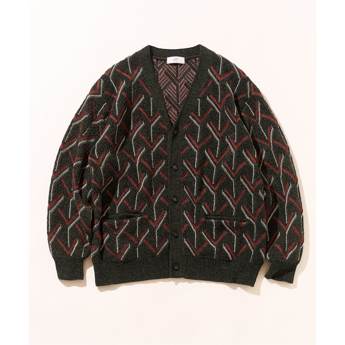 417 エディフィス（417 EDIFICE）/モールパターンカーディガン モールパターンカーディガン | 417 エディフィス(417 EDIFICE