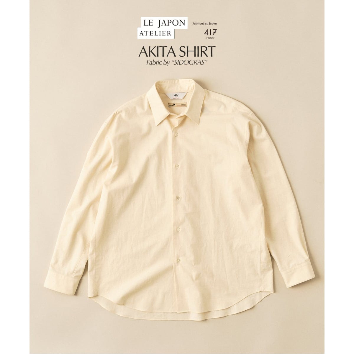 【SIDOGRAS / シドグラス】LE JAPON ATELIER Akita シャツ