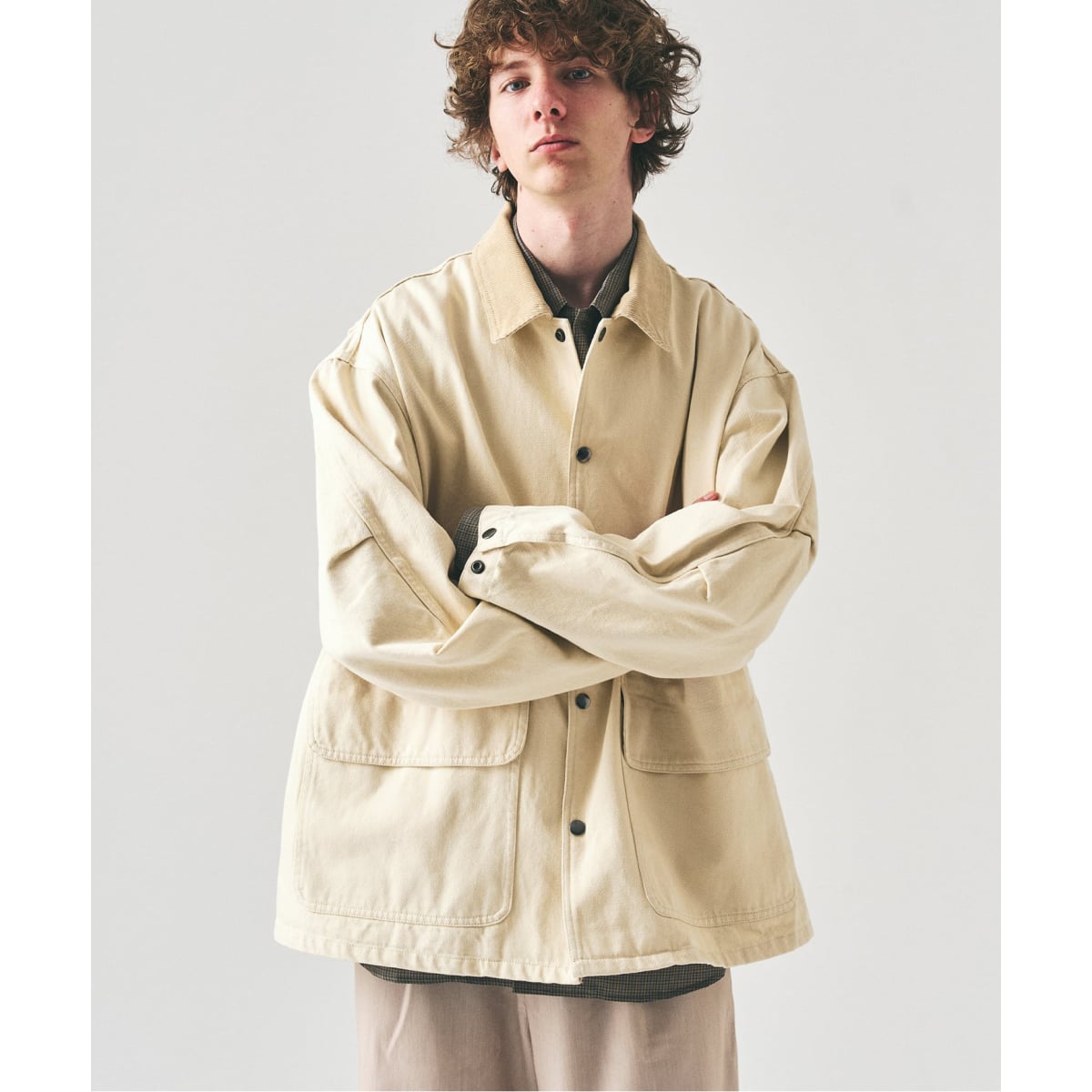 ブラッシュドツイル ハンティングジャケット UNISEX】ポリエステルサージ ハンティングジャケット / J.PRESS YORK