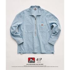 【BEN DAVIS / ベンデイビス】417別注 Half Zip Shirt
