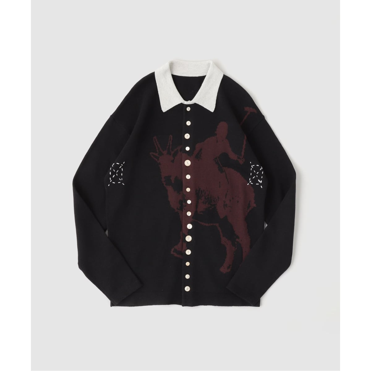 FAF (FAKE AS FLOWERS) / フェイク アズ フラワーズ KNIT ポロシャツ