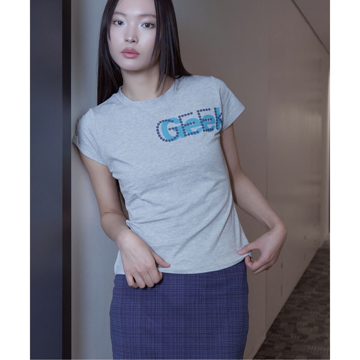 [�}���C]�yGeek Office / �M�[�N�I�t�B�X�zLOGO PRINT TEE/417 �G�f�B�t�B�X�i417 EDIFICE�j �O���[A