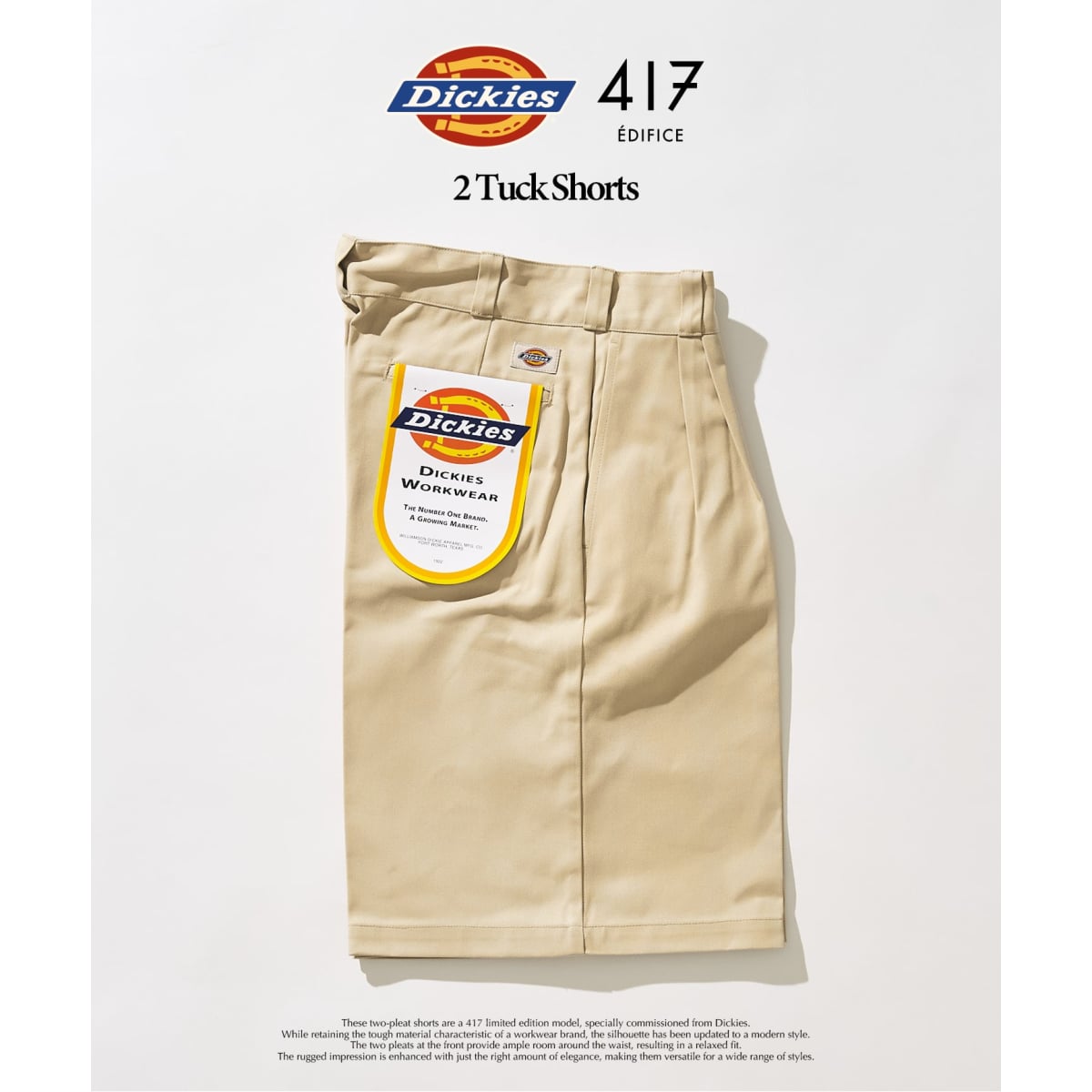 Dickies 417別注 2タックショーツ | 417 エディフィス(417 EDIFICE