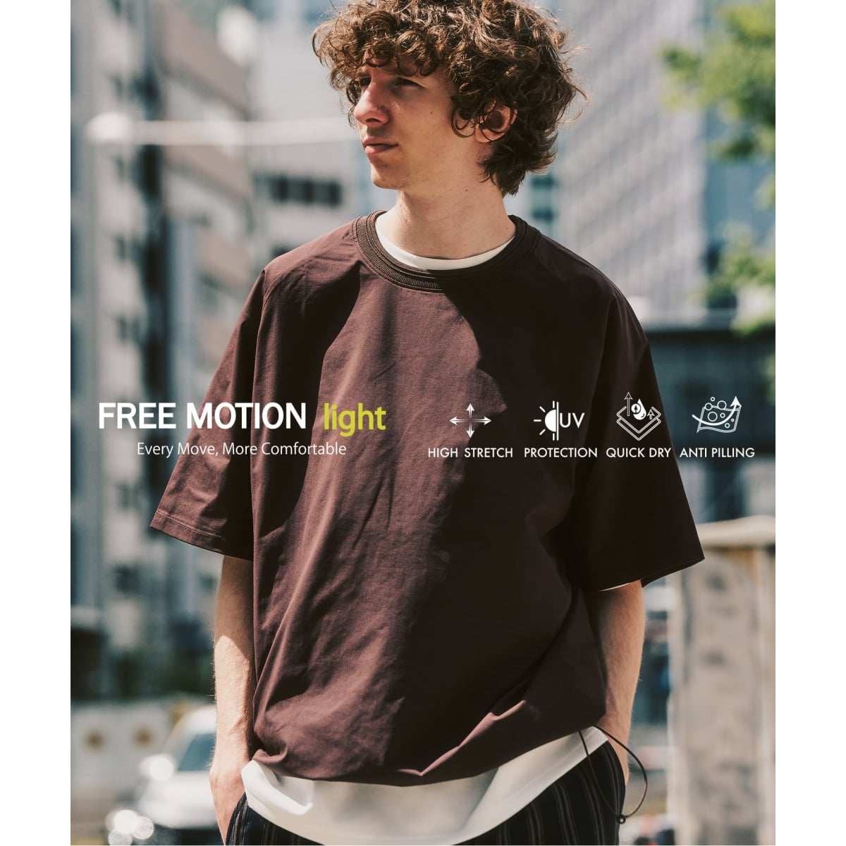 FREE MOTION LIGHT】ラグランTシャツ | 417 エディフィス(417 EDIFICE