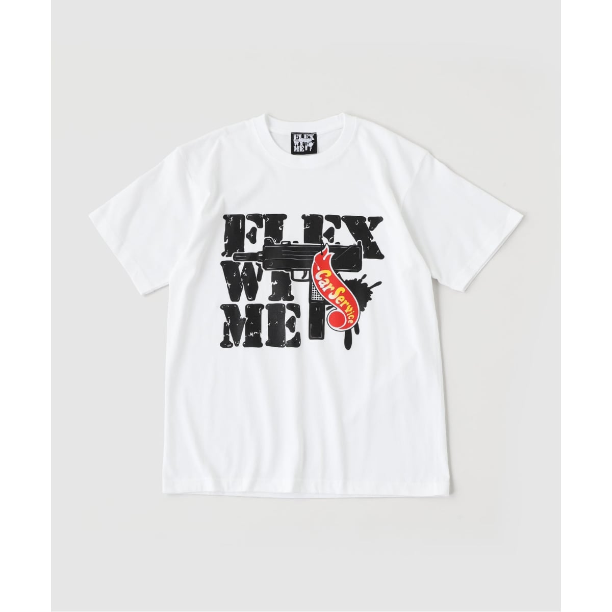FLEX WIT ME × CarService TEE WHITE | 417 エディフィス(417 EDIFICE