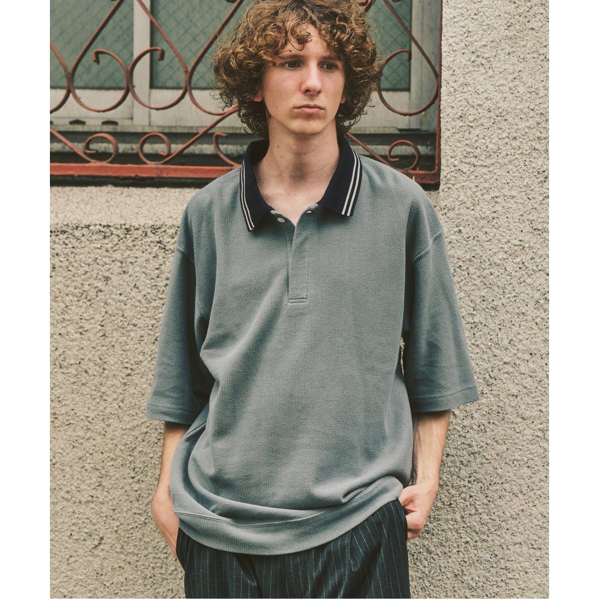 Zワッフル スキッパーポロシャツ | 417 エディフィス(417 EDIFICE