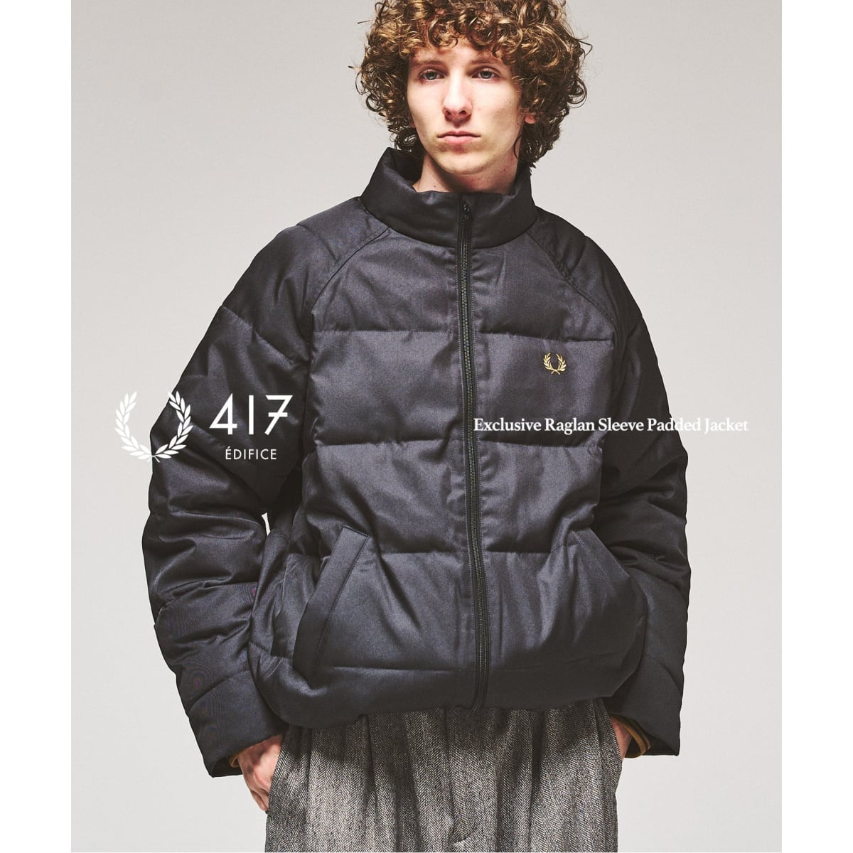 FRED PERRY / フレッドペリー 417別注 ラグランスリーブ パデッド