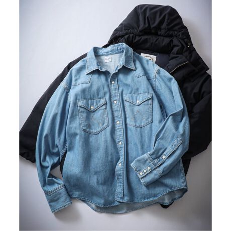 Wrangler ラングラー 417別注 デニムウエスタンシャツ 417 エディフィス 417 Edifice ファッション通販 マルイウェブチャネル