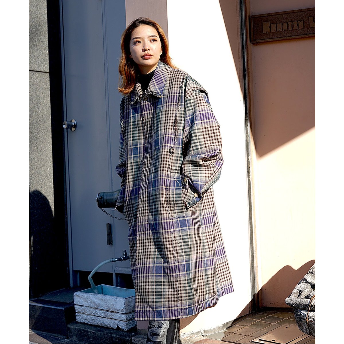 JIEDA / ジエダ】 CHECK OVER COAT | 417 エディフィス(417 EDIFICE