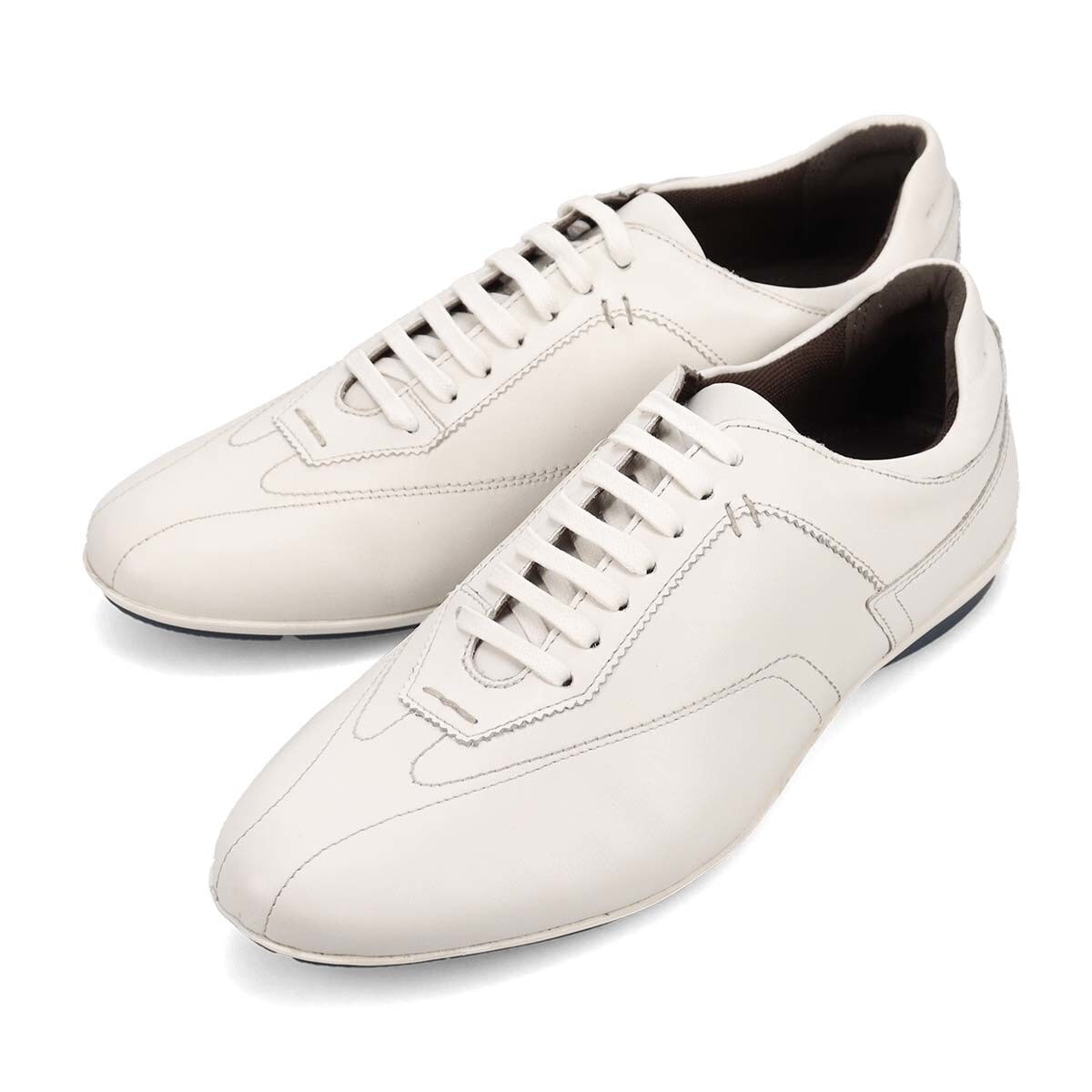 抗菌消臭機能】様々なシーンに合わせやすい ドレスレザースニーカー