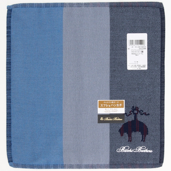 約24×24cm】4重ガーゼハンカチ （メンズ）（Brooks Brothers