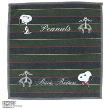ブルックス ブラザーズ × ピーナッツ　スマホ・メガネ拭き　ハンカチ　トラッドストライプ