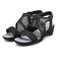 エル スポーツ(ELLE SPORT)のエル スポーツ ELLE SPORT メッシュ調ウェッジサンダル