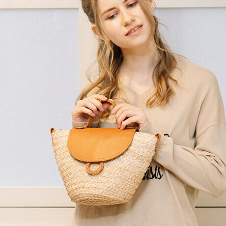Kakatoo カカトゥ カゴバッグ 美人百花 4月号掲載 ラフィアブレードショルダー カカトゥ Kakatoo 07 00 ファッション通販 マルイウェブチャネル