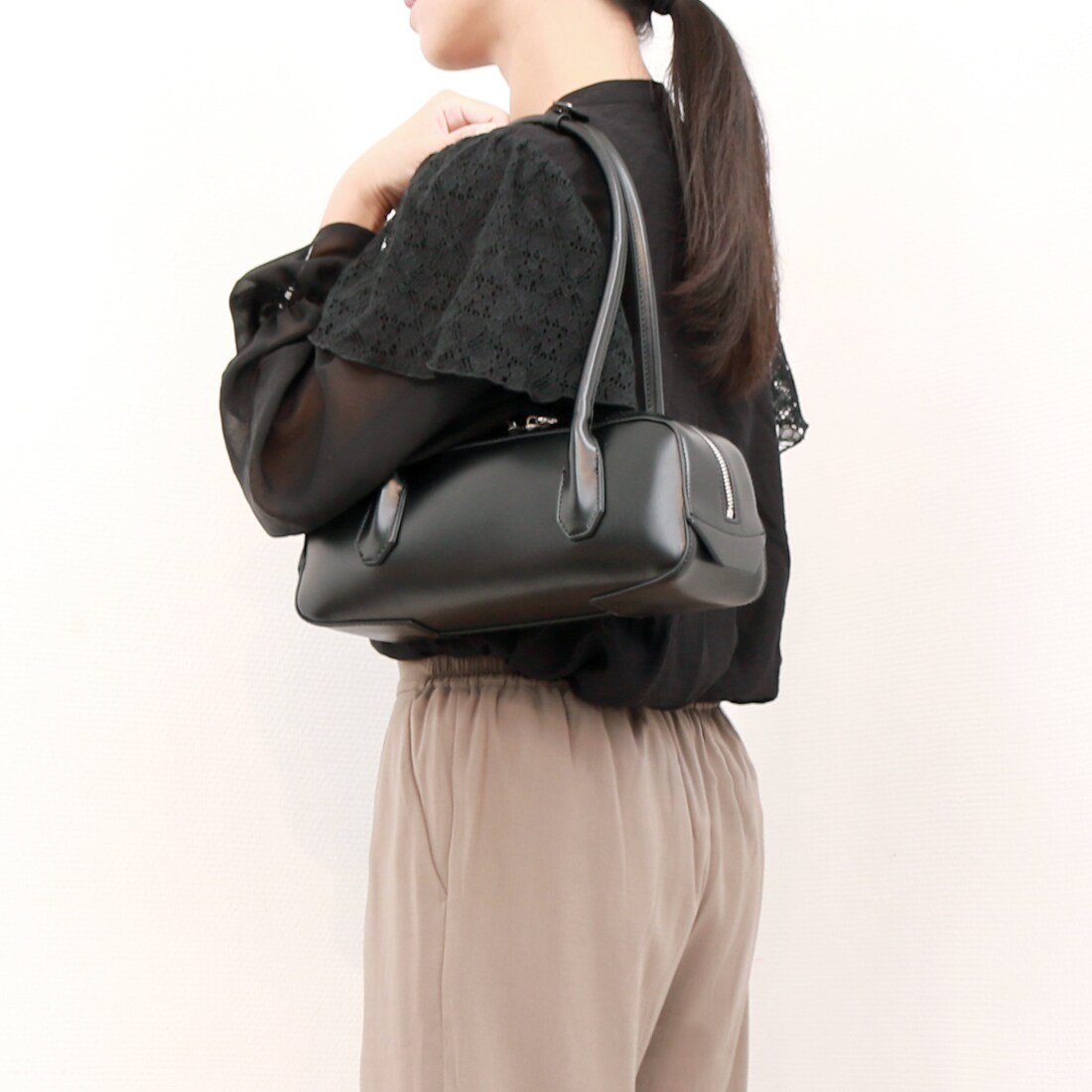 カカトゥ（kakatoo）/【CanCam 3月号掲載カカトゥ kakatoo / ワイドボストンバッグ 横長バッグ 横長トート 700000120_bk2.jpg?basethum=225