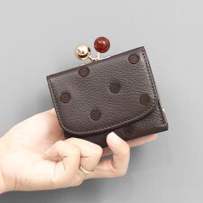 ペルケ(perche')の【本革 レザー】 perche ペルケ / アクリル玉三つ折りミニサイフ