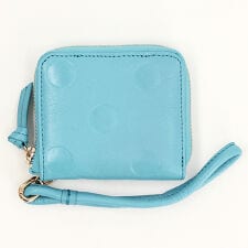 ペルケ(perche')の【リンネル 1月号掲載】ペルケ perche / ドット型押しパームフィットストラップウォレット