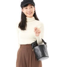 ペルケ(perche')のVERYコラボ ペルケ perche / リボンハンドル2WAYバケツショルダーバッグ