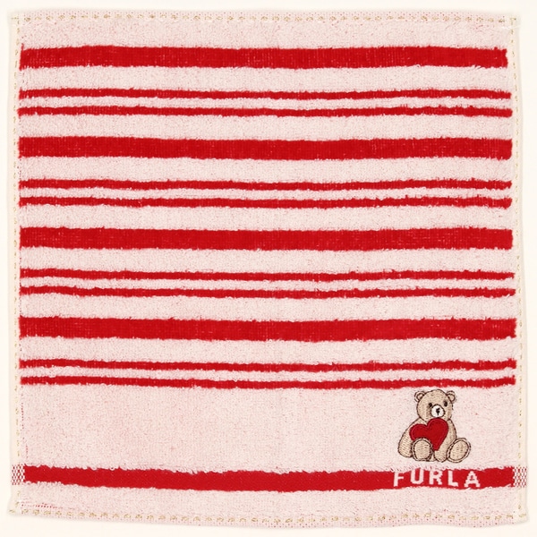 フルラ ミニ タオルハンカチ（23cm）クマハート 【FURLA】 | フルラ