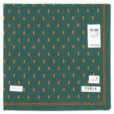 フルラ　メンズ　プリントハンカチ　レクタングル柄　【FURLA】