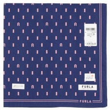 フルラ　メンズ　プリントハンカチ　レクタングル柄　【FURLA】