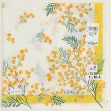 フルラ　プリントハンカチ　ミモザ　【FURLA】