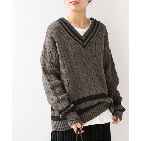 Oldderby Knitwear】Vネックニットプルオーバー◇ | ジャーナル 