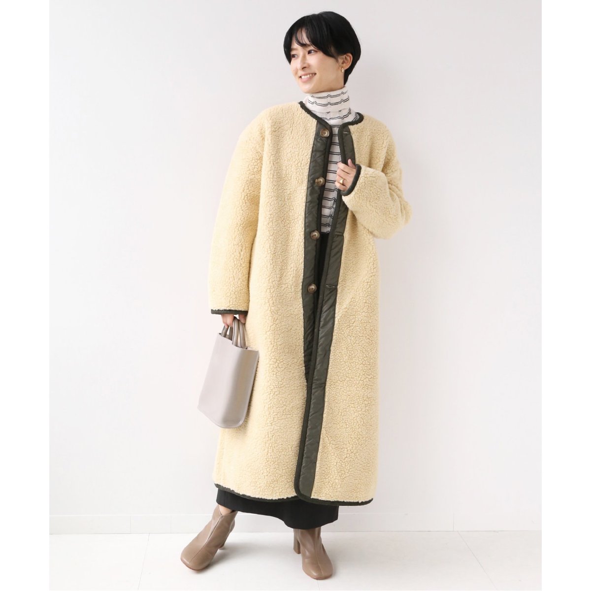 LAVENHAM / ラベンハム】SHERPA LONG COAT：コート