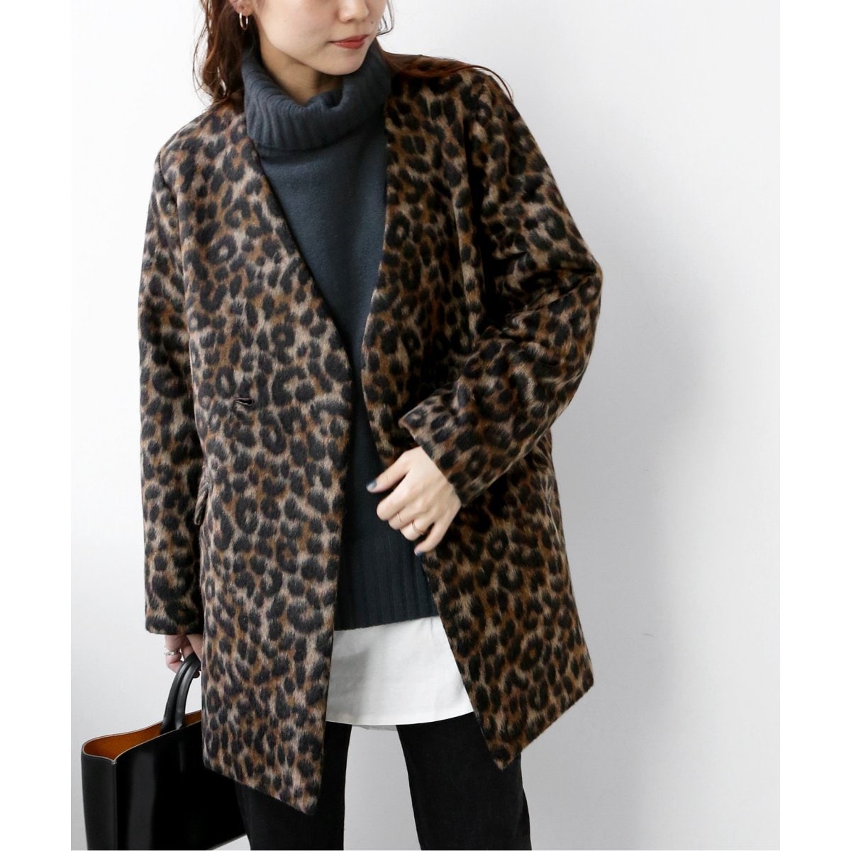 JOURNAL STANDARD relumeレオパードノーカラージャケット JOURNAL STANDARD relumeレオパードノーカラージャケット