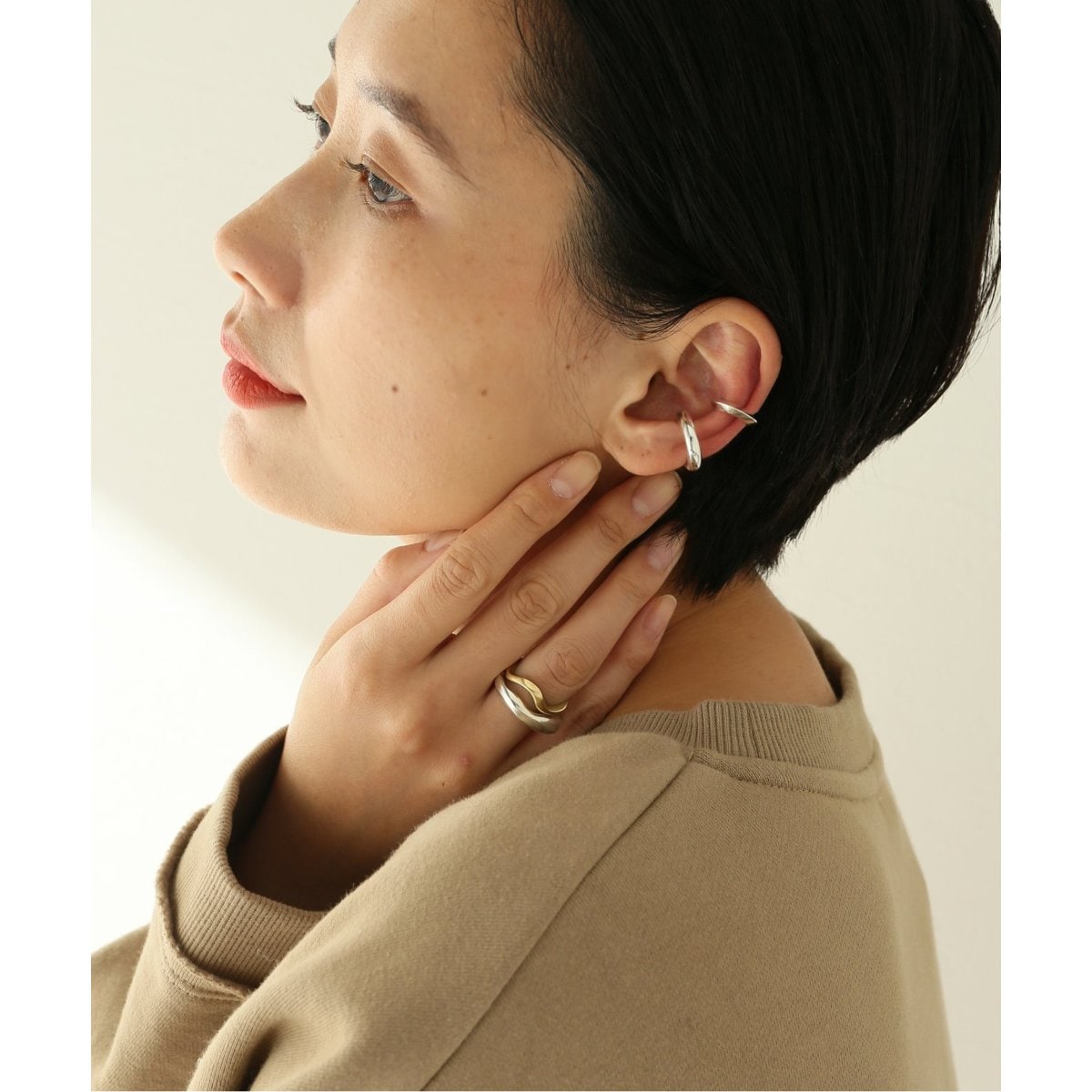 SASKIA DIEZ/サスキア ディツ】PYRAMIDE EARCUFF 01 925SILVE