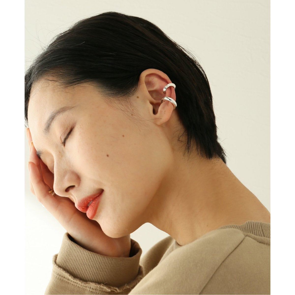 【新品未使用】 サスキアディツ SASKIA DIEZ イヤーカフ BOLD EARCUFF NO2 925 AG SILVER 048.05.02.000.09.20