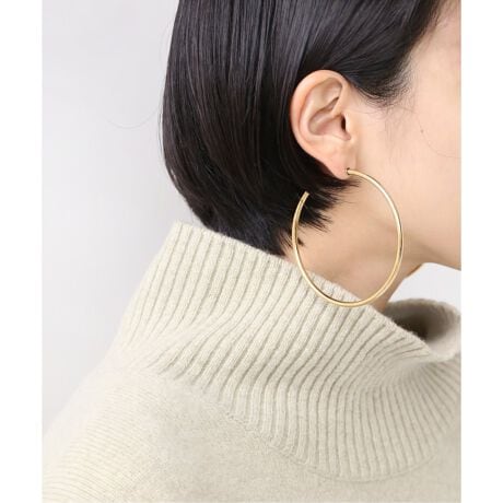 LAURA LOMBARDI/ローラロンバルディ】XL CLASSIC HOOPS：ピアス 