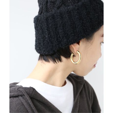 LAURA LOMBARDI/ローラロンバルディ】MINI CURVE EARRINGS：ピアス 