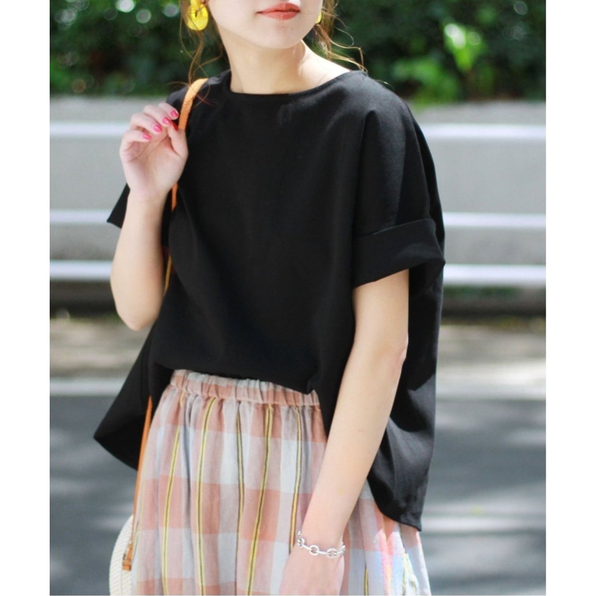 追加》ADDICTポンチクルーネックタックプルオーバー