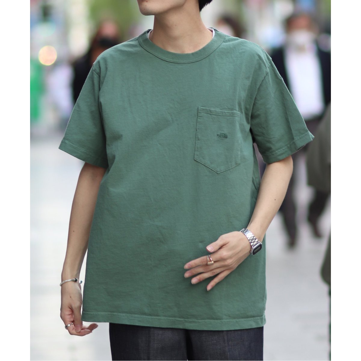 ジャーナルスタンダード　THE NORTH FACE 7OZ POCKET THE NORTH FACE PURPLE LABEL】7OZ POCKET TEE（Tシャツ