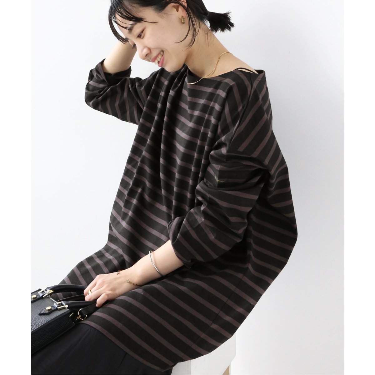 ジャーナル別注　ルミノア　RELUME Loose border T 追加》別注【Leminor/ルミノア】*RELUME Loose border Tee