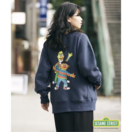 CHAMPION×セサミストリート】RW クルーネックスウェット B&E 