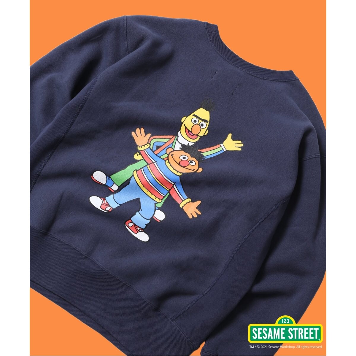 CHAMPION×セサミストリート】RW クルーネックスウェット B&E