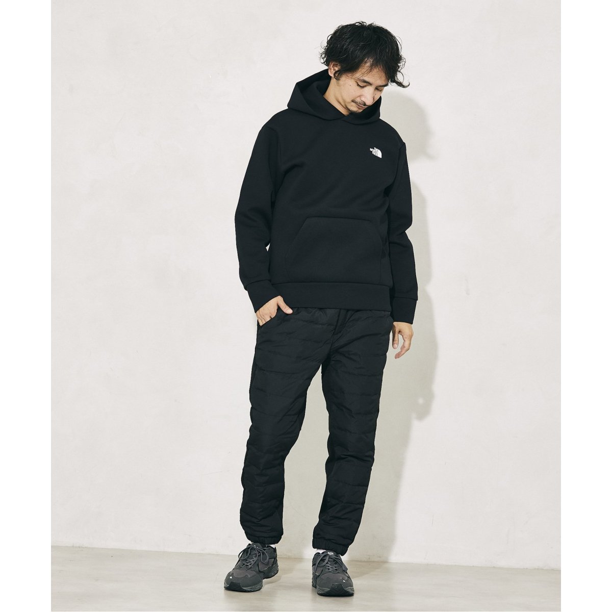 tech air sweat wide hoodie