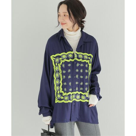 NOMA t.d./ノーマティーディー】Bandana Hand-Embroidery Shirt 
